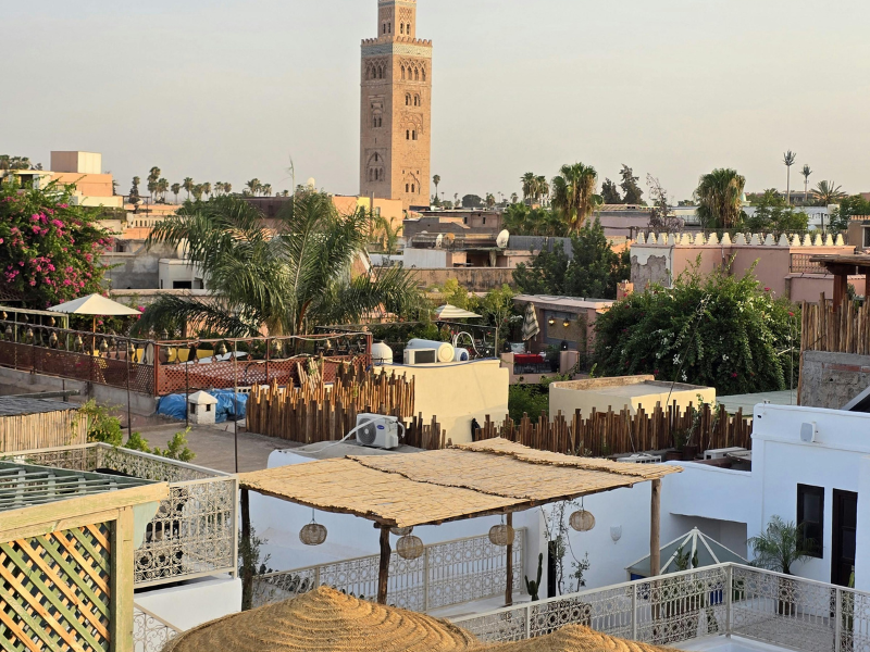 Morocco travel - Marrakech medina view
