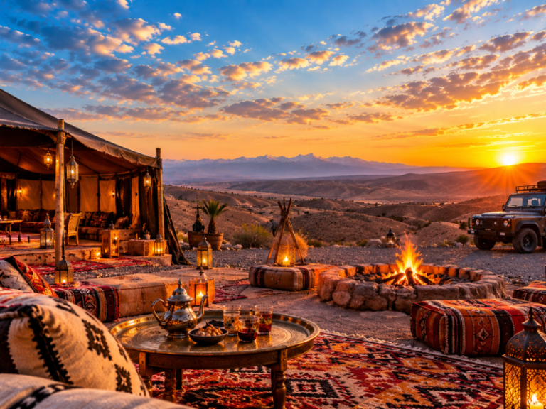 Agafay desert near Marrakech