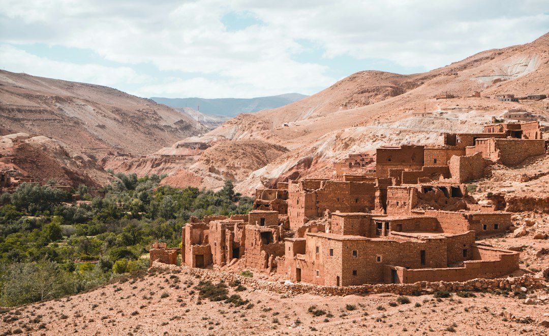 Berber countryside on the road from Marrakech toward Ouarzazate