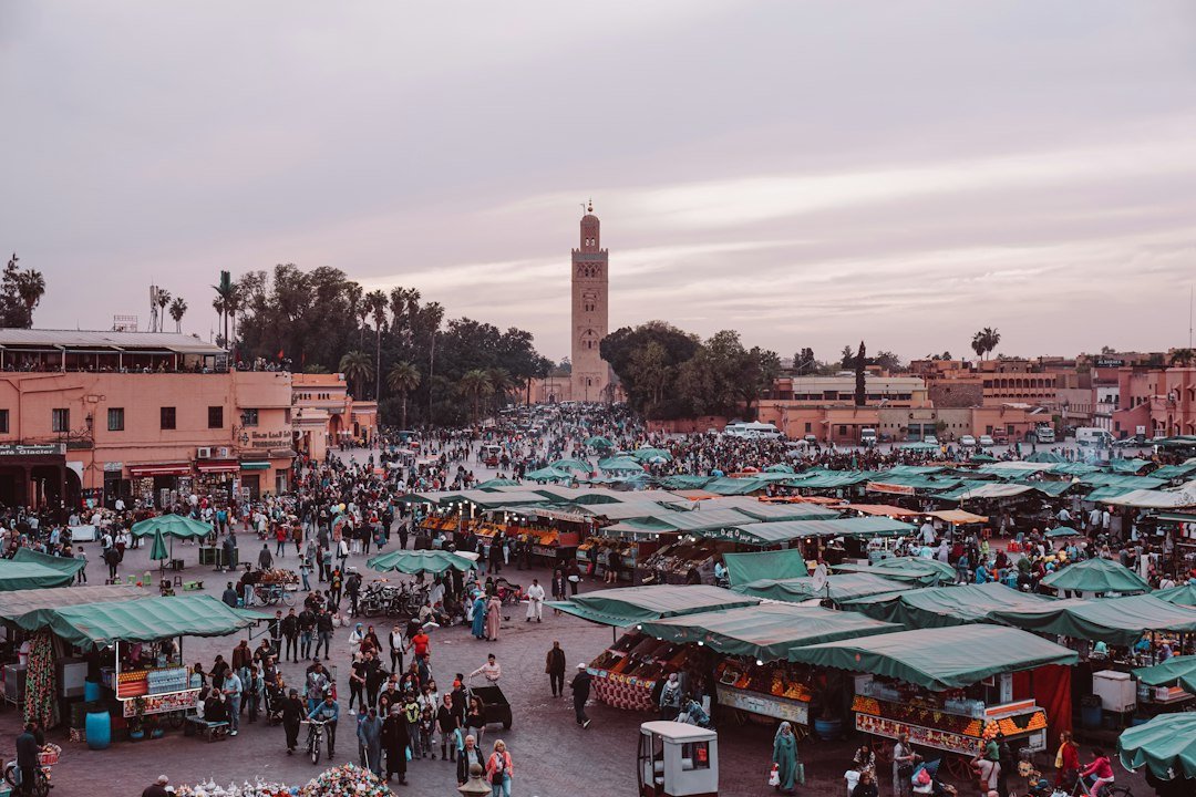 Jemaa el-Fnaa square in Marrakech, Morocco